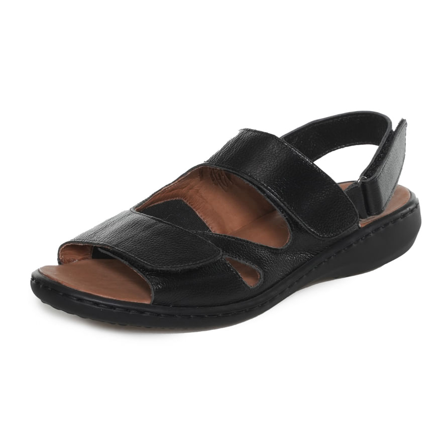 Opananken Sandalia 24-63624 Preto Slim FlyLycra -3-